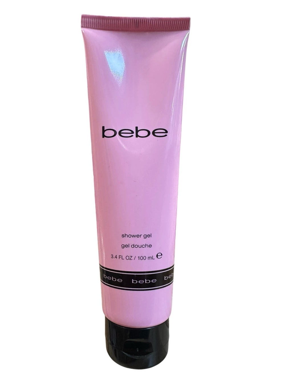 bebe Pink Shower Gel Tube with Black Accents